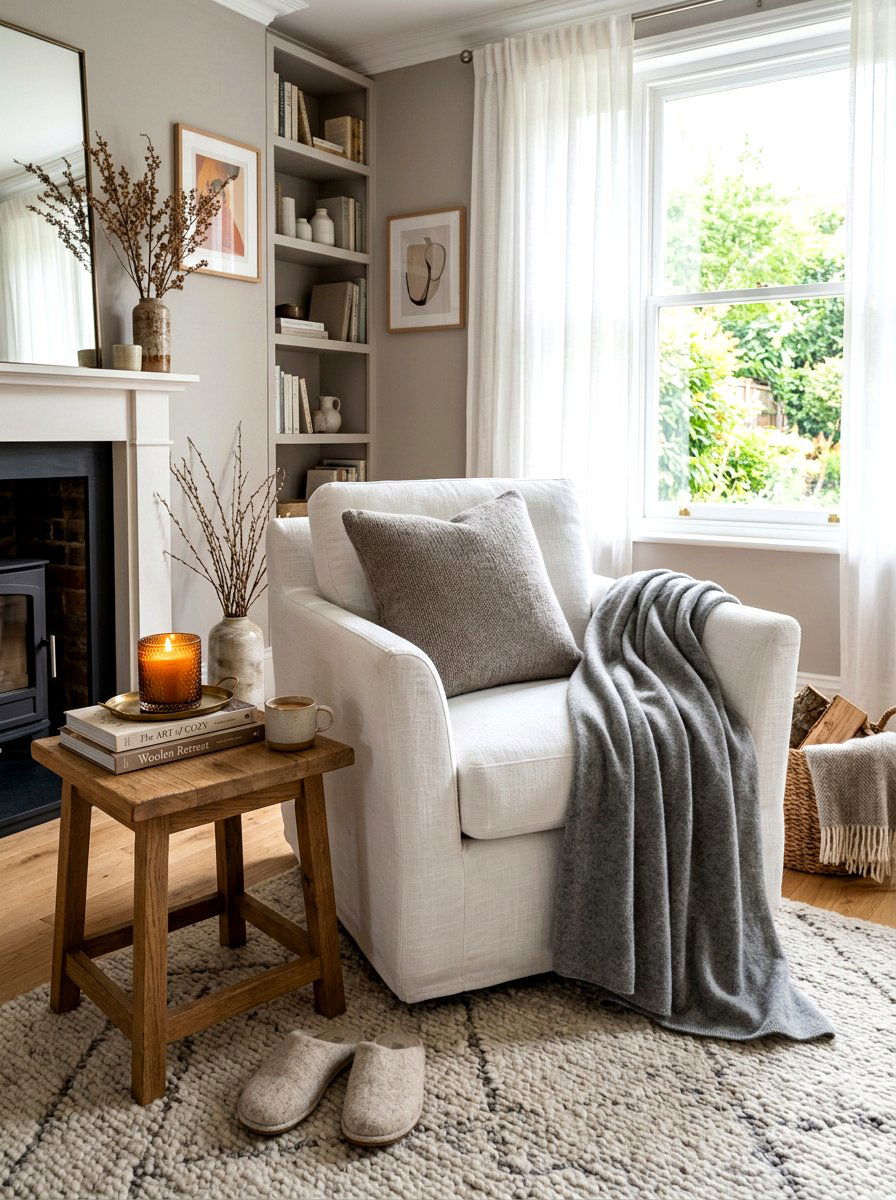 Soft wool throw living room - 30 hotel chic living room ideas