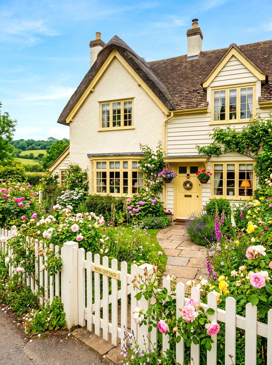 Soft yellow exterior window trim - 30 exterior window trim color ideas