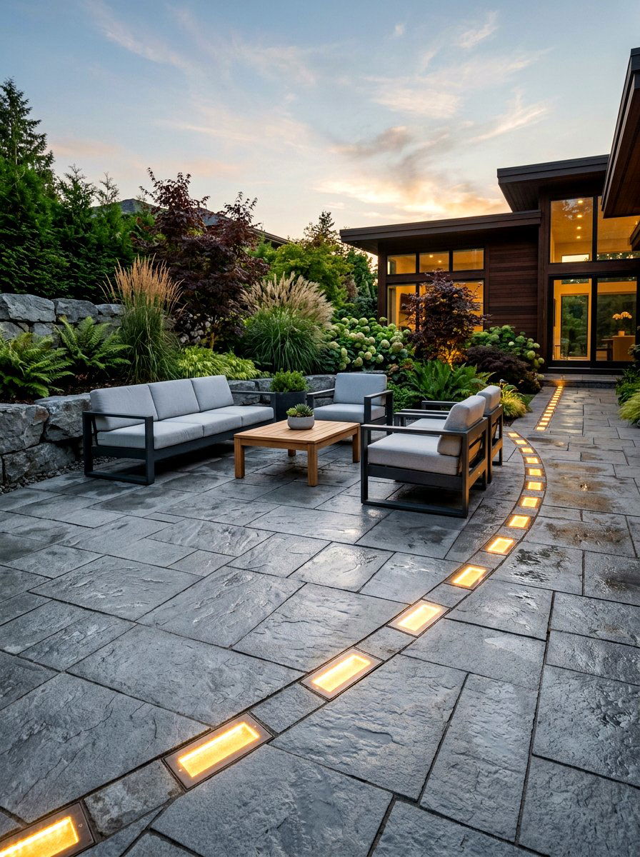 Solar Brick Lights - 30 patio lighting ideas
