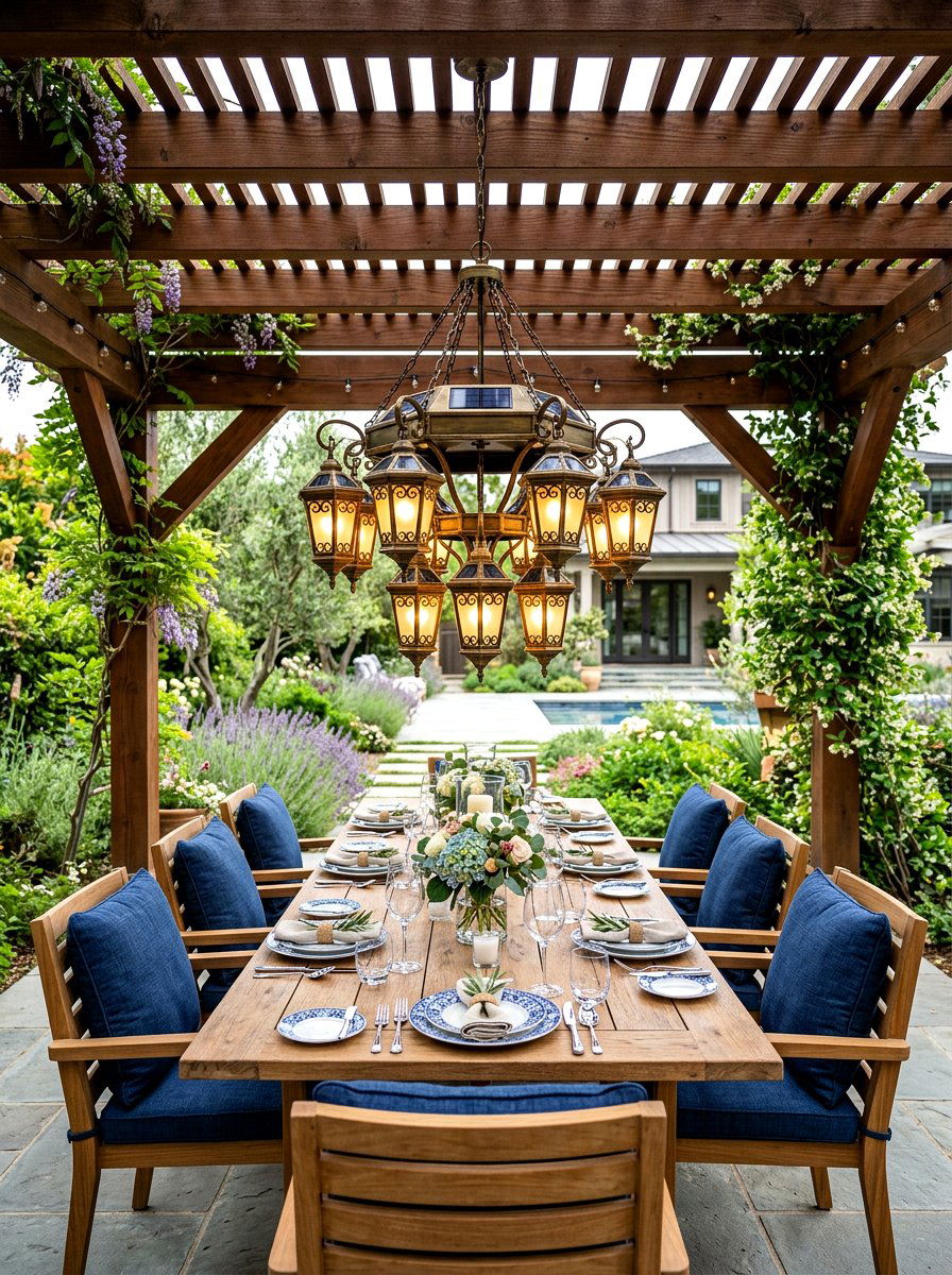 Solar Chandelier Outdoor - 30 solar lighting ideas