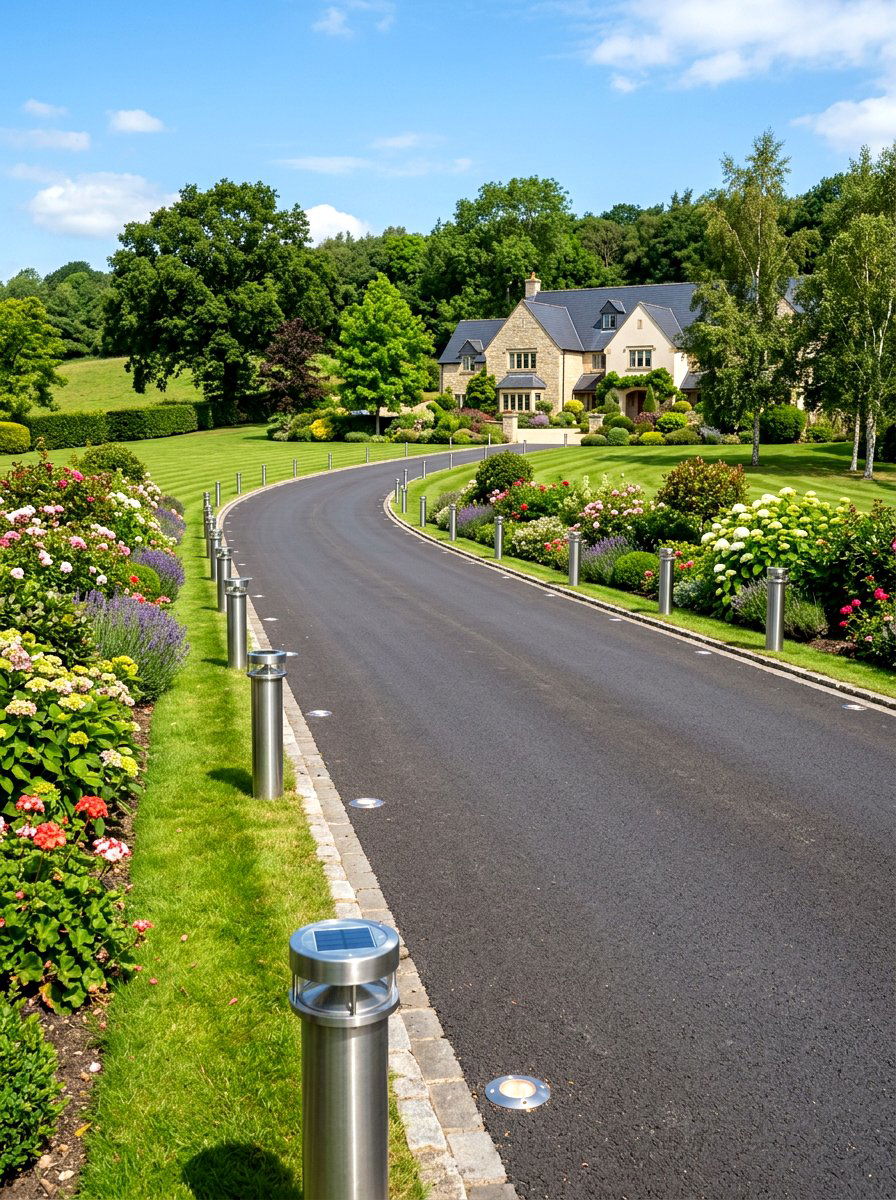 Solar Driveway Markers - 30 solar lighting ideas