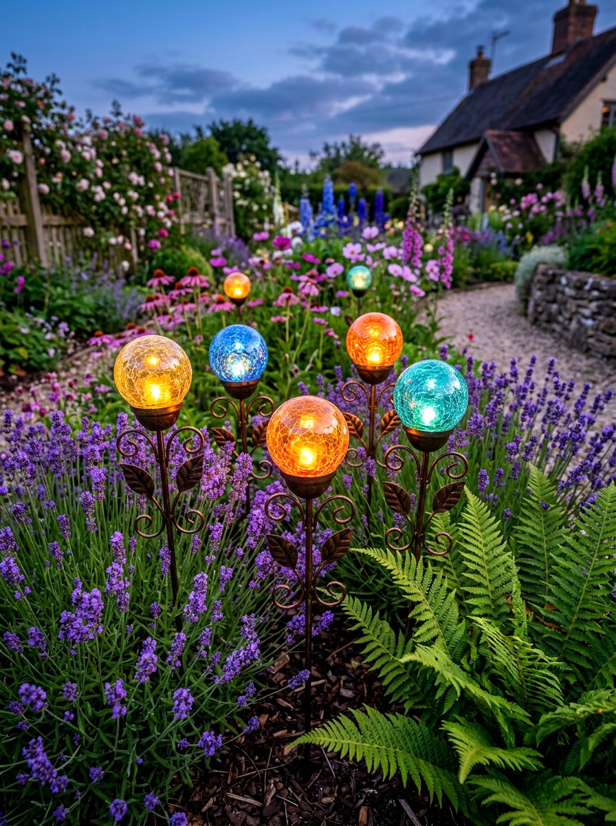 Solar Garden Stakes - 30 solar lighting ideas