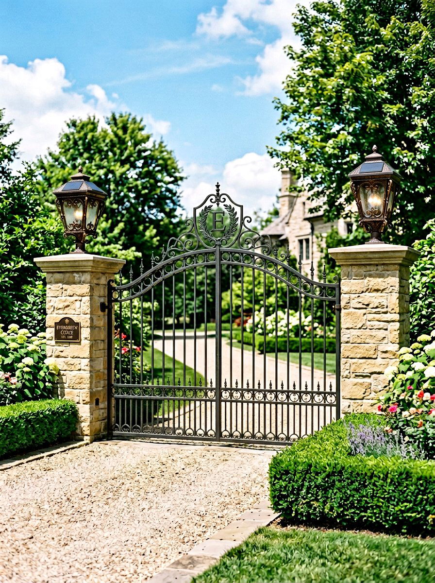 Solar Gate Lights - 30 solar lighting ideas
