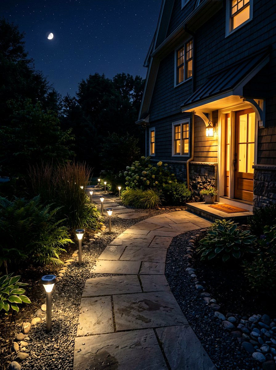Solar Lights For Side Walkway - 30 side entry curb appeal ideas