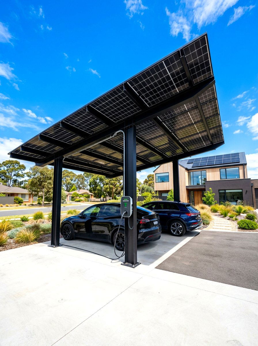 Solar Panel Carport - 30 carport design ideas