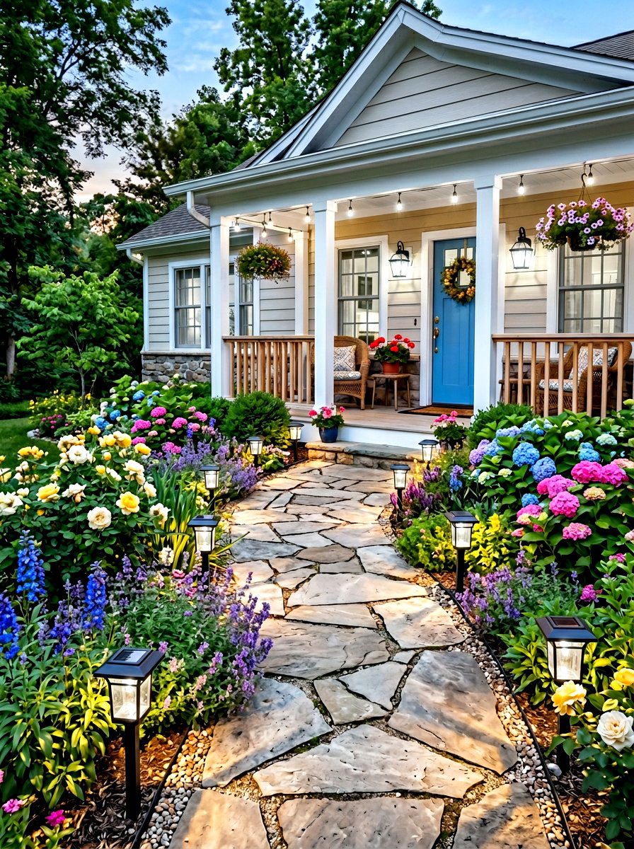 Solar Path Light - 30 porch lighting ideas