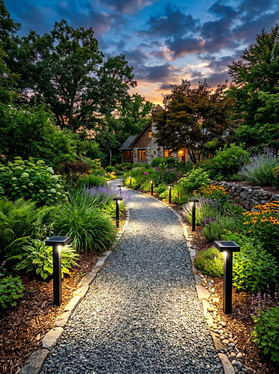 Solar Path Light - 30 outdoor entry lighting ideas