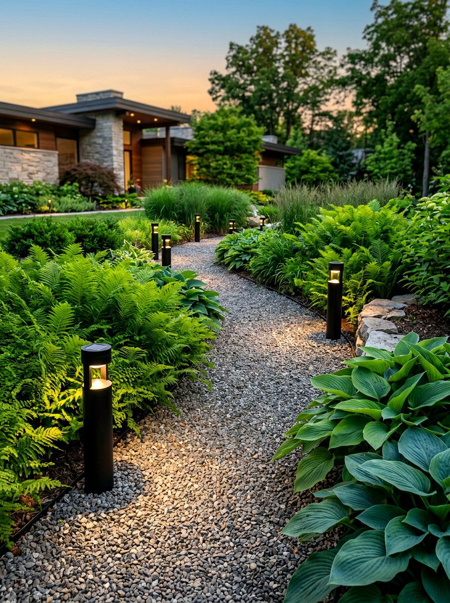Solar Path Lighting - 30 cozy outdoor lighting ideas