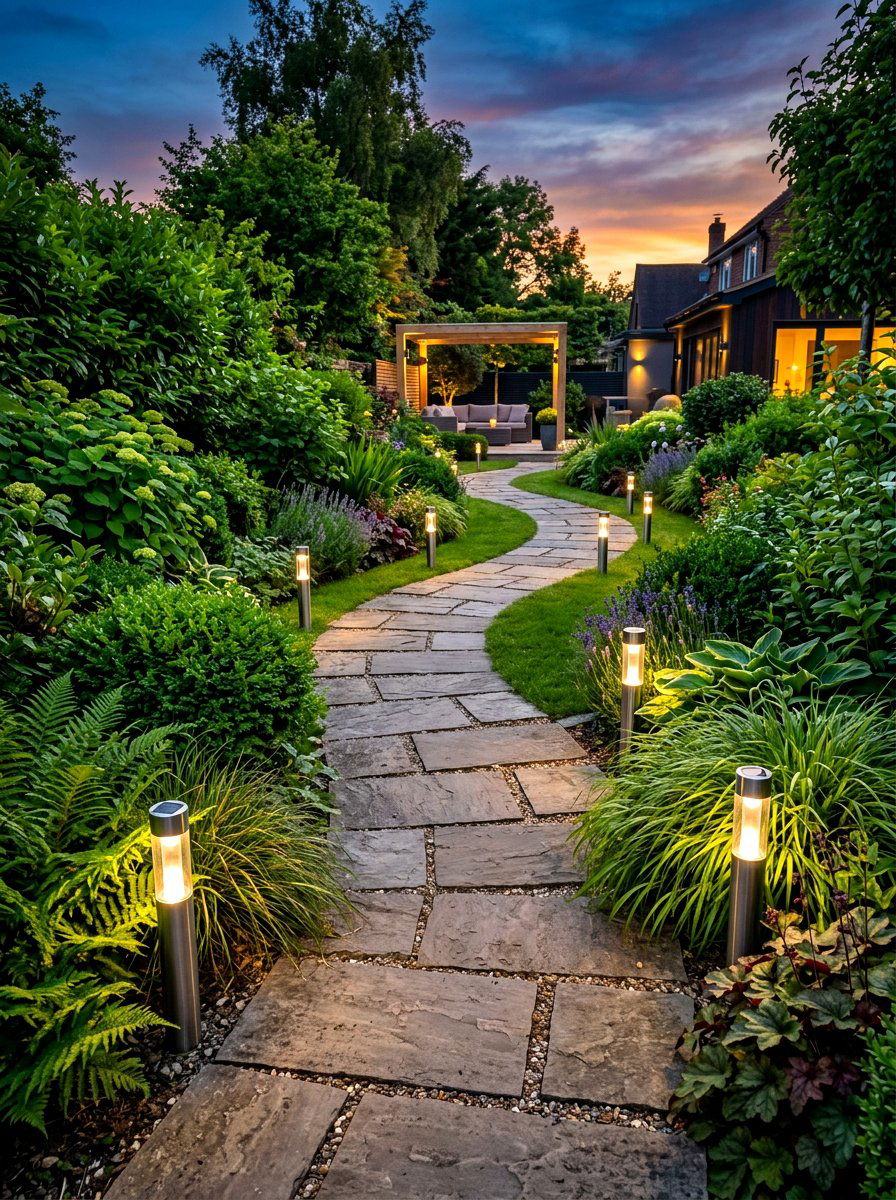 Solar Path Lights - 30 pathway lighting ideas