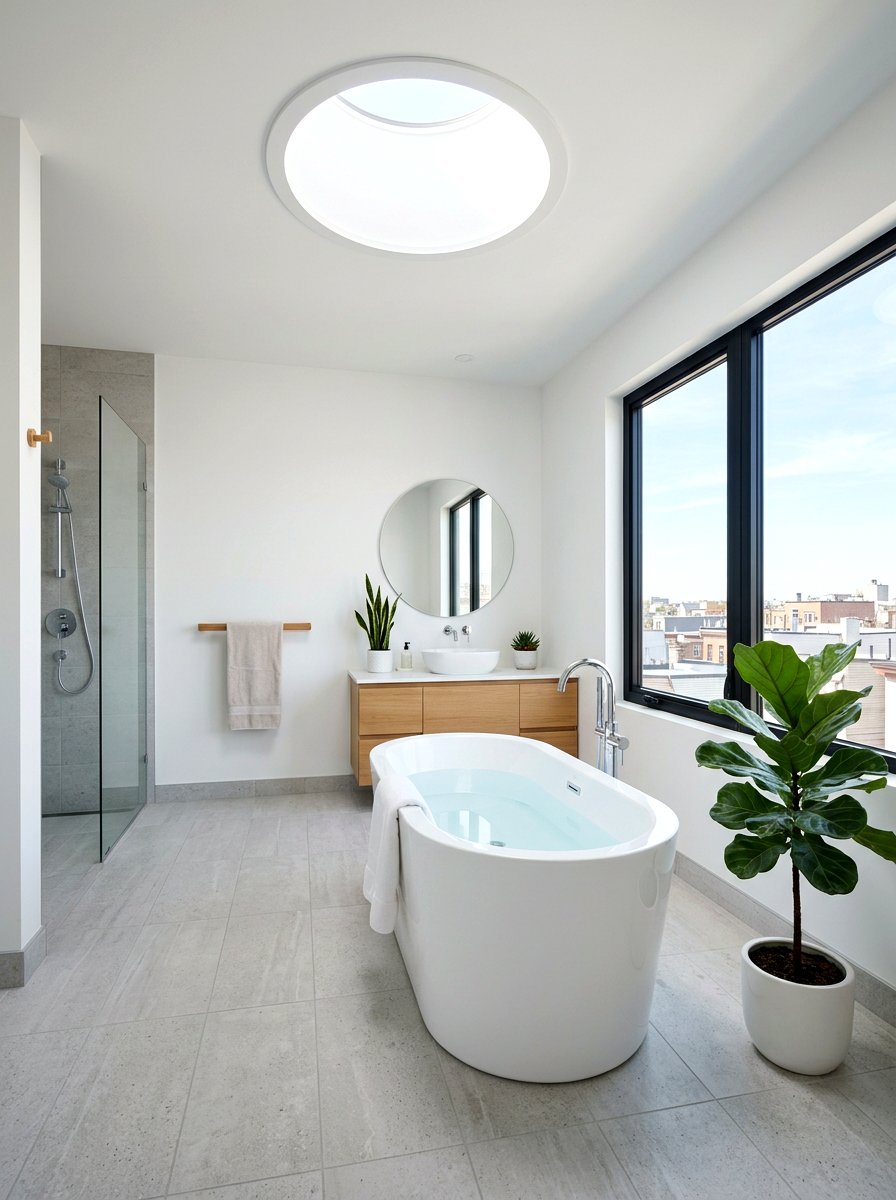 Solar Powered Bathroom Lighting - 30 eco bathroom ideas