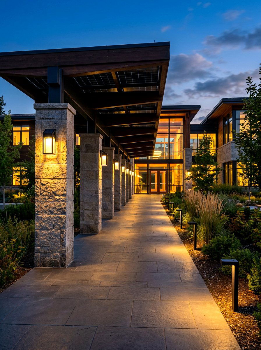 Solar Powered Breezeway Lighting - 30 breezeway ideas