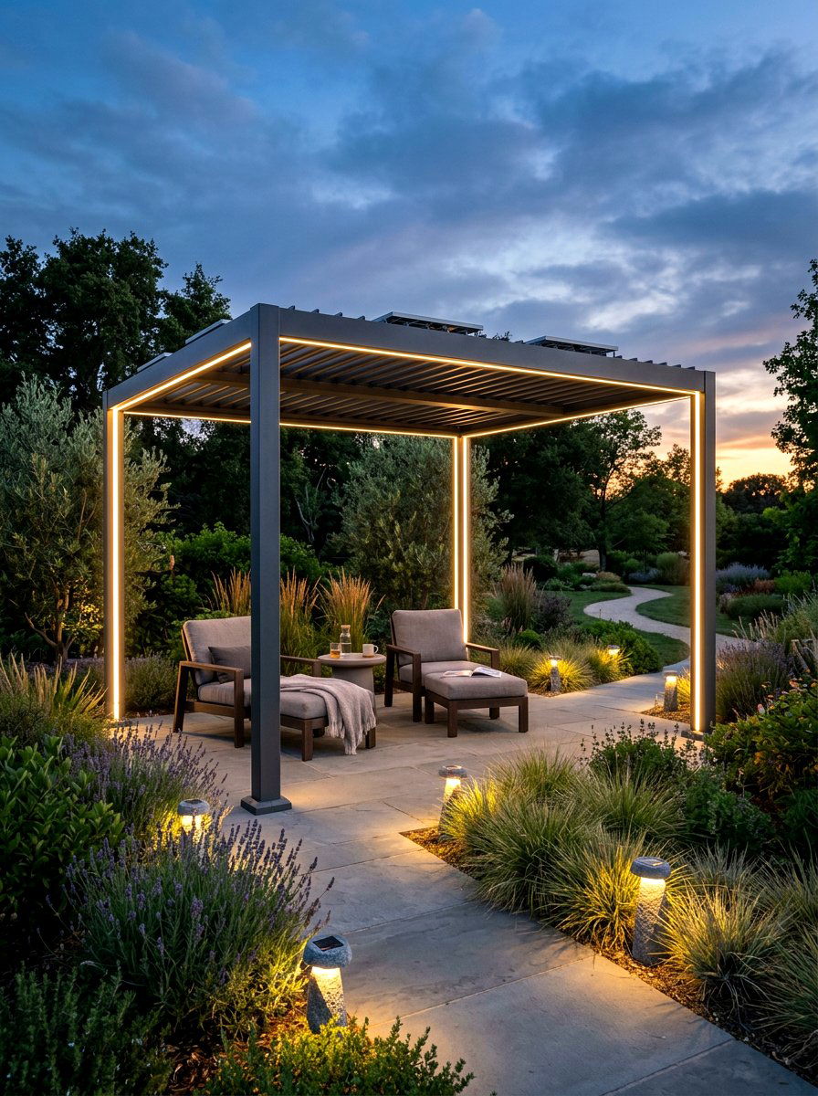 Solar Powered Gazebo Lighting - 30 gazebo lighting ideas