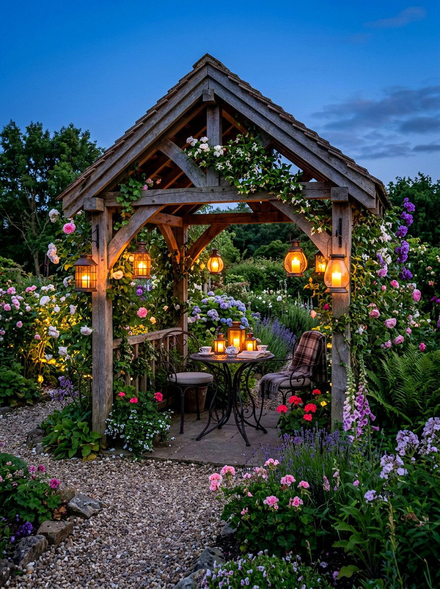 Solar Powered Lanterns - 30 pavilion lighting ideas