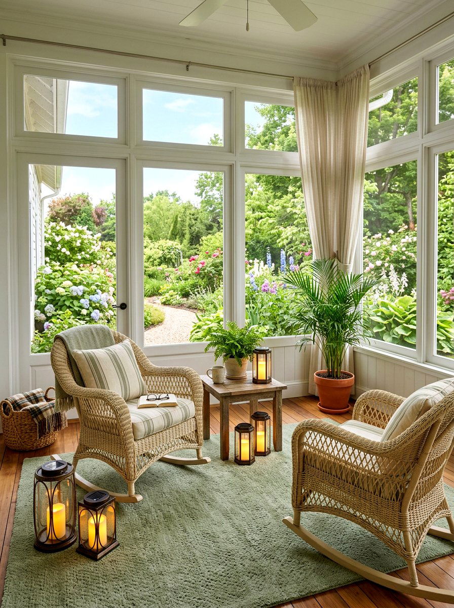 Solar Powered Lanterns - 30 sunroom lighting ideas