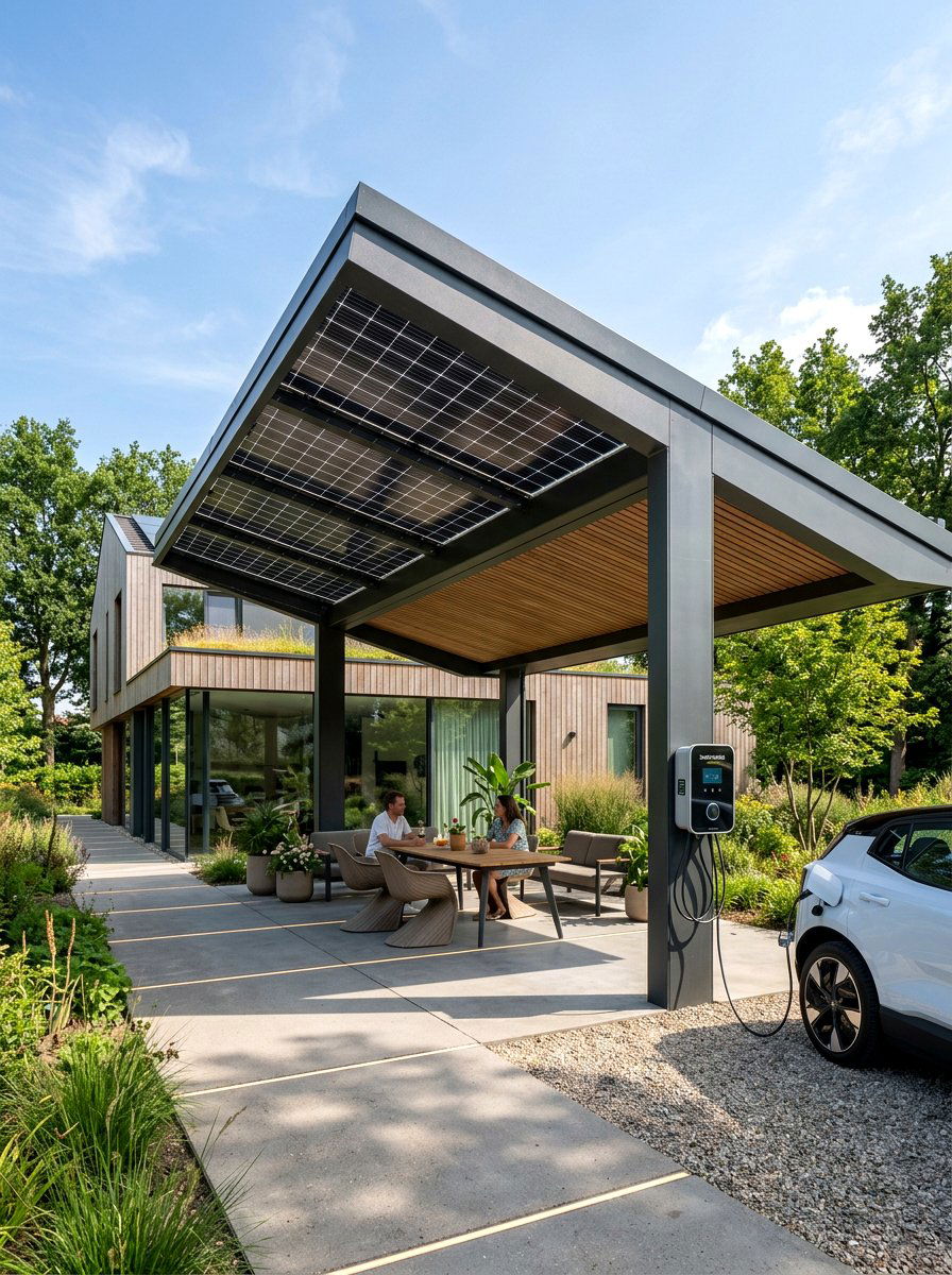 Solar Powered Pavilion - 30 attached pavilion ideas