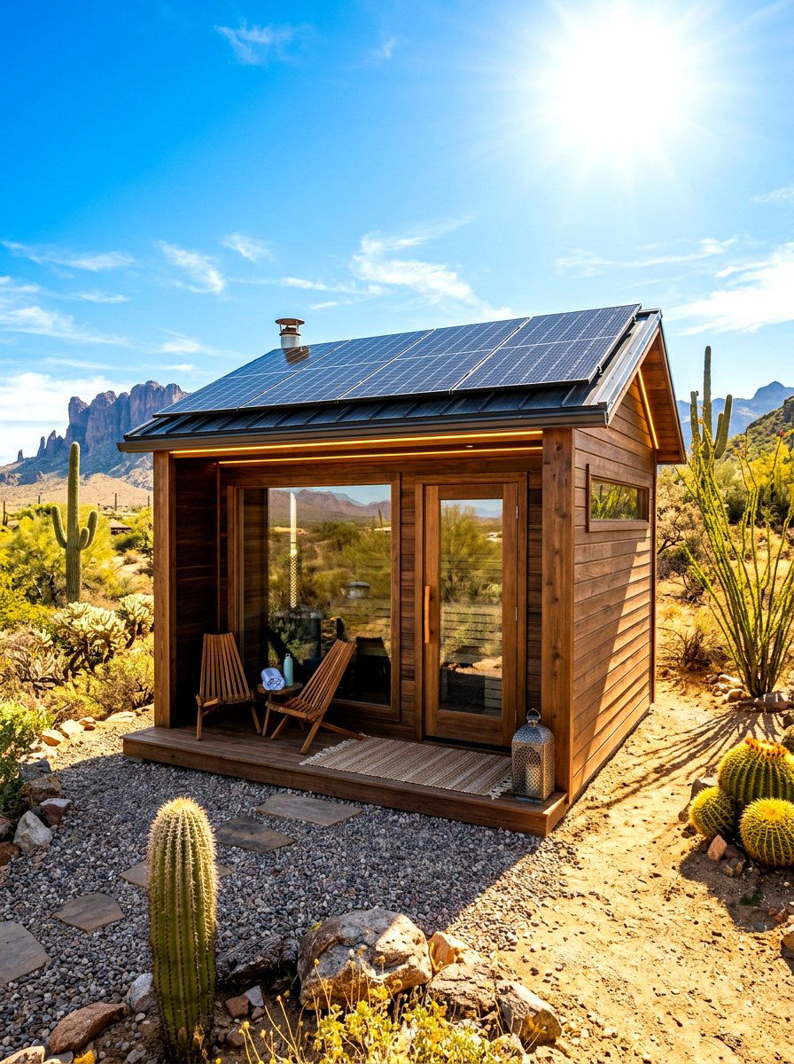 Solar Powered Sauna Shed - 30 sauna shed ideas
