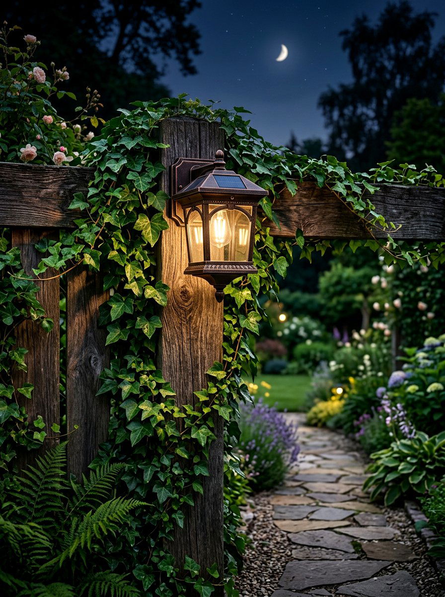 Solar Powered Sconce - 30 outdoor wall light ideas