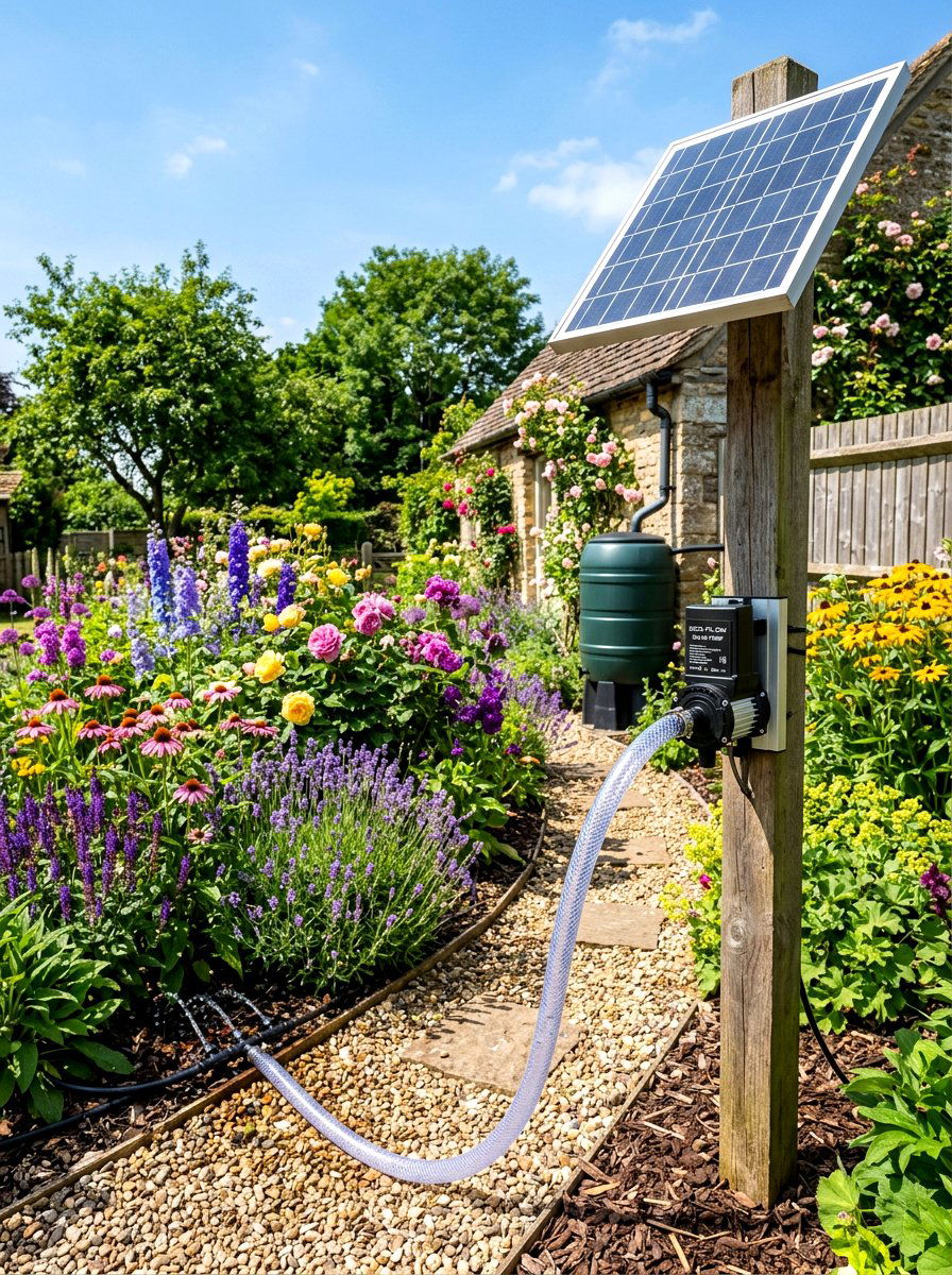 Solar Rainwater Pump - 30 rainwater collection ideas