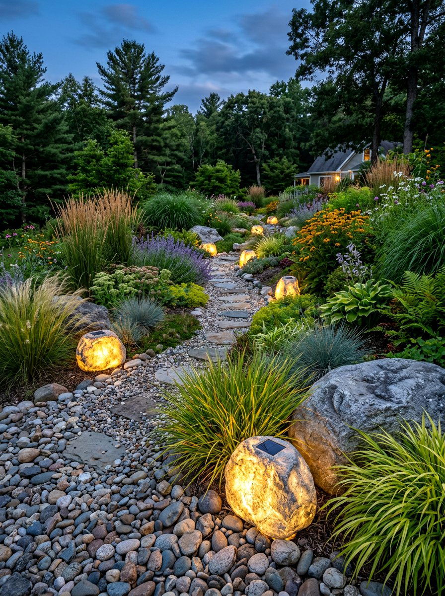 Solar Rock Lights - 30 solar lighting ideas
