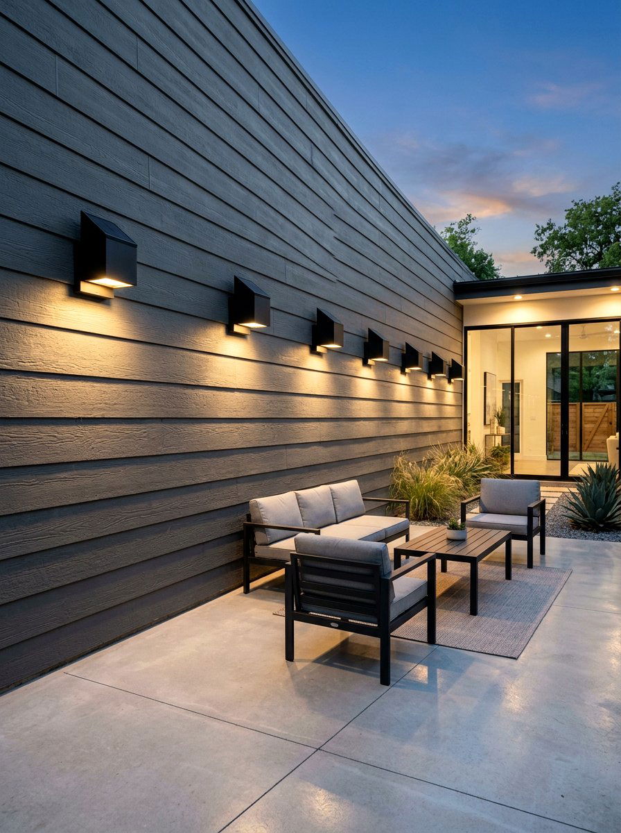 Solar Wall Sconce - 30 patio wall decor ideas