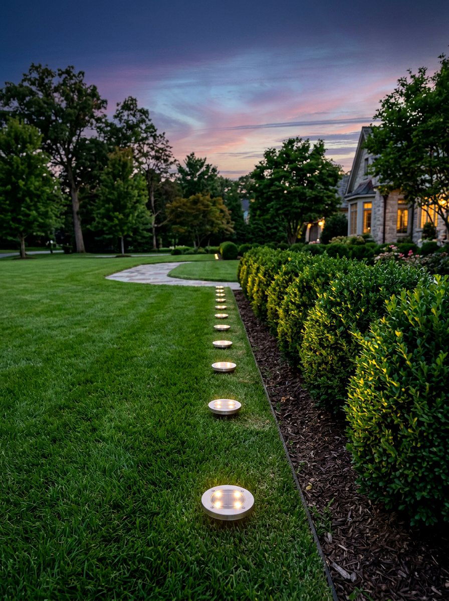 Solar disk lights - 30 solar garden lighting ideas