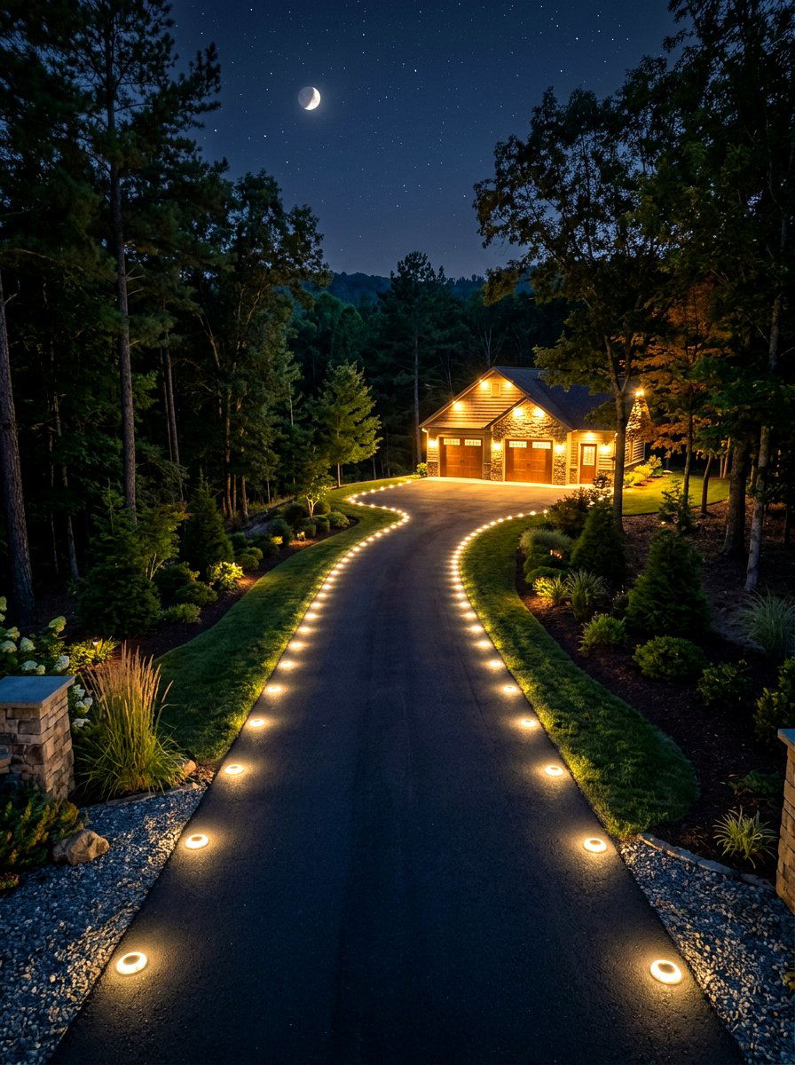 Solar driveway markers - 30 solar garden lighting ideas