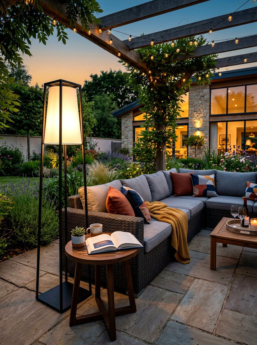 Solar floor lamps - 30 solar garden lighting ideas