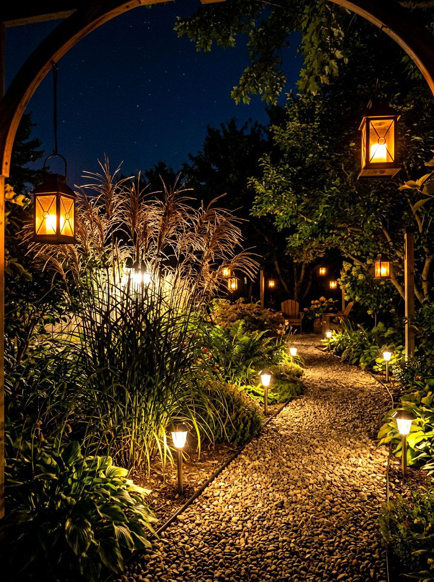 Solar garden lights - 30 sensory garden ideas