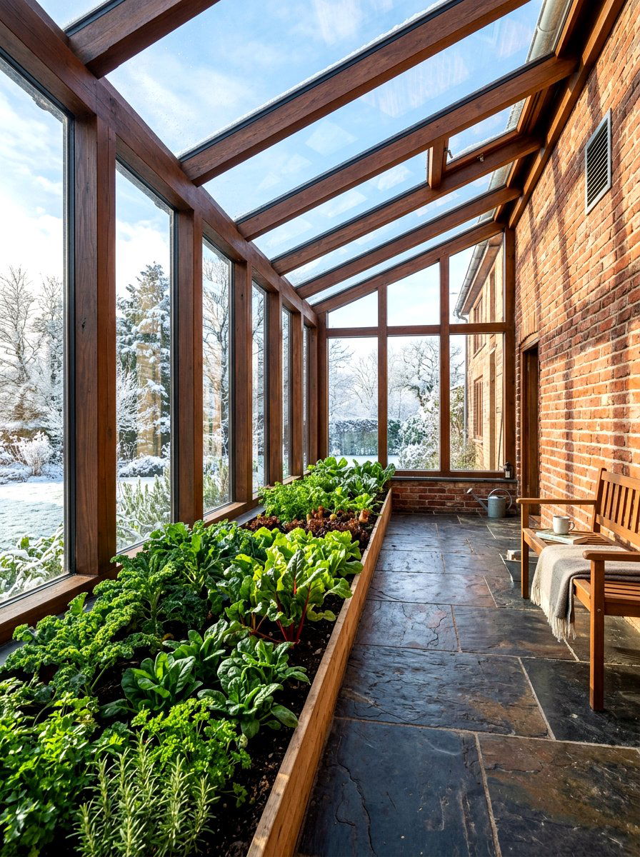 Solar heated greenhouse porch - 30 attached greenhouse porch ideas