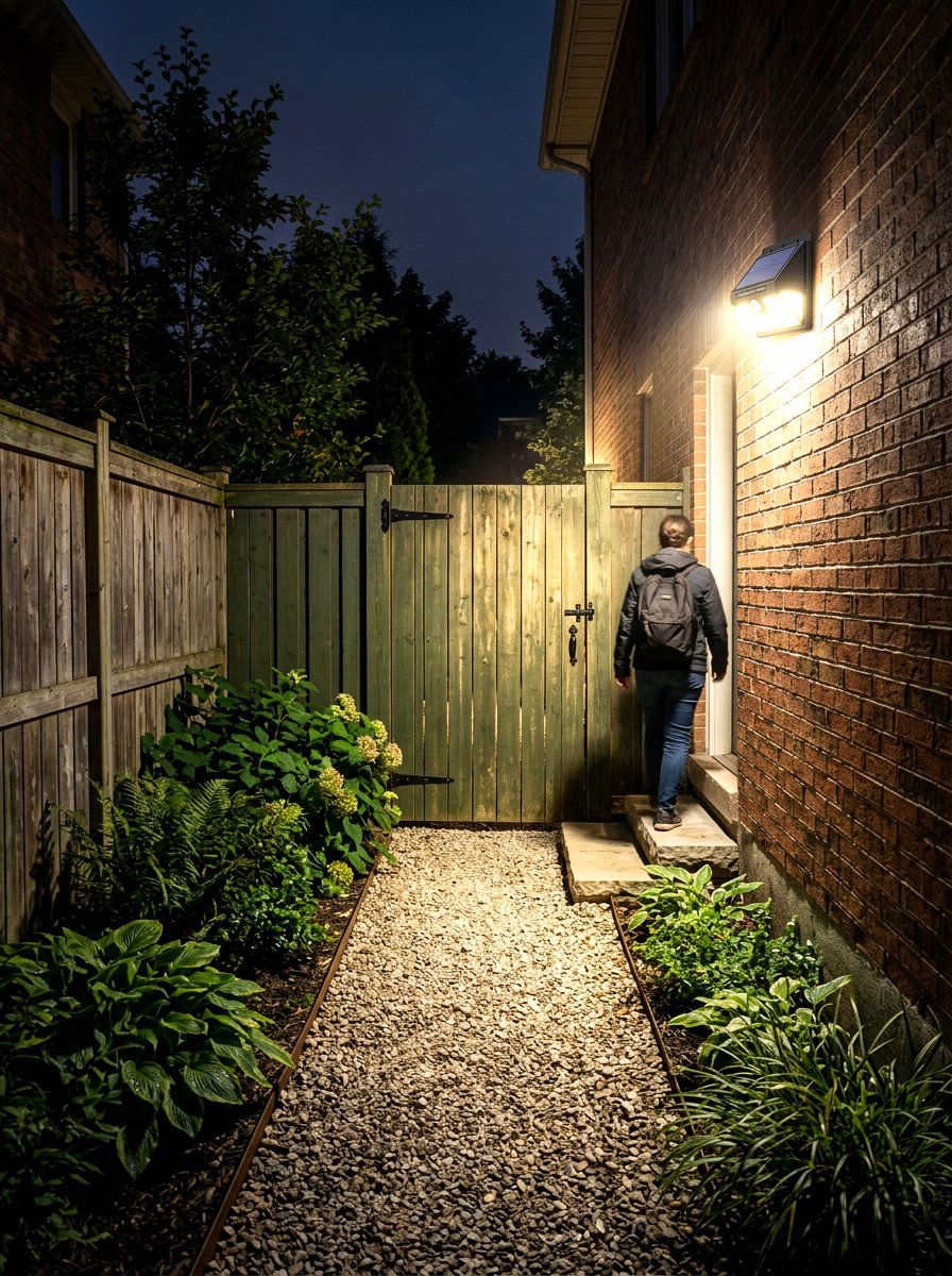 Solar motion sensor lights - 30 solar garden lighting ideas