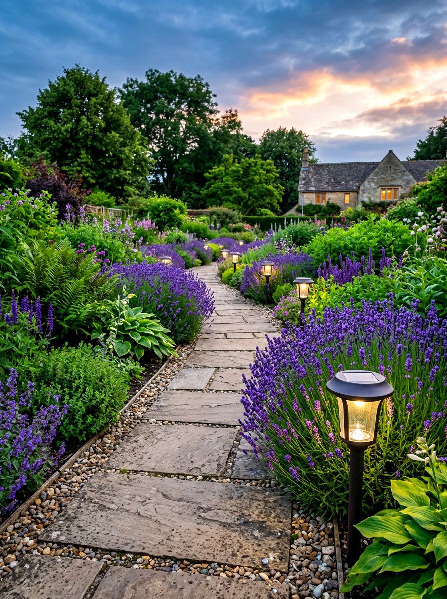 Solar path light - 30 outdoor lighting ideas