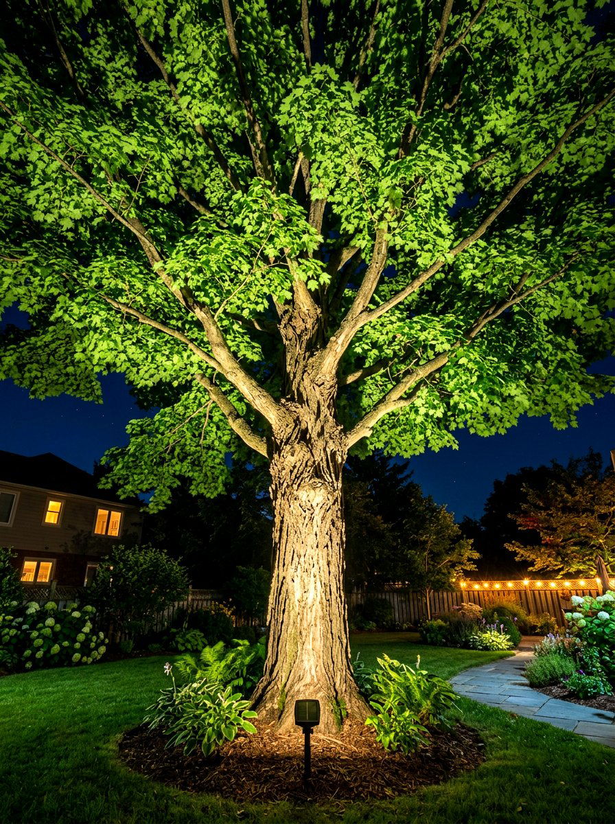 Solar spotlight - 30 solar garden lighting ideas