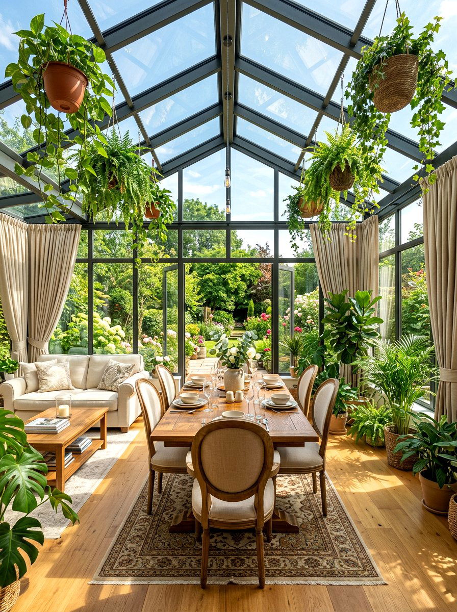 Solarium Living Space - 30 cozy backyard room ideas
