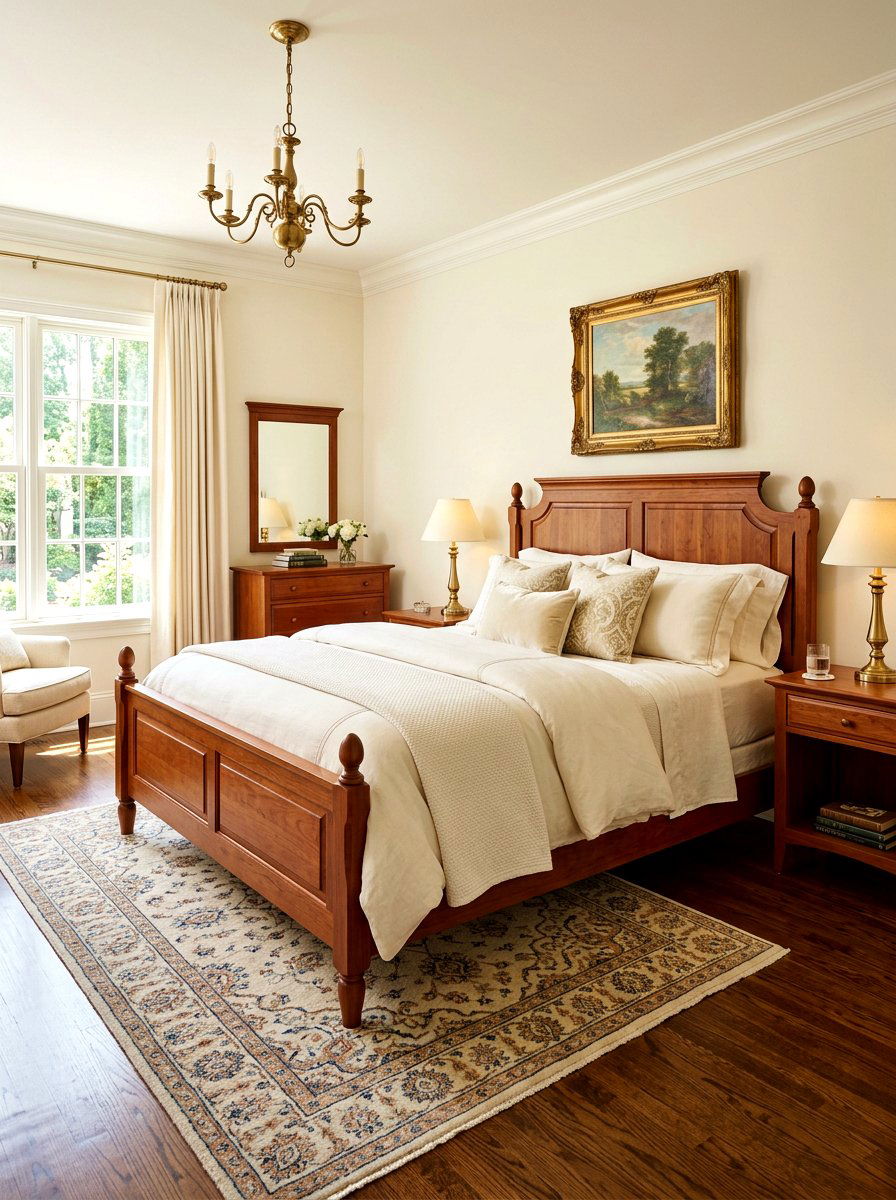 Solid Cherry Wood Bed - 30 wood bed frame ideas