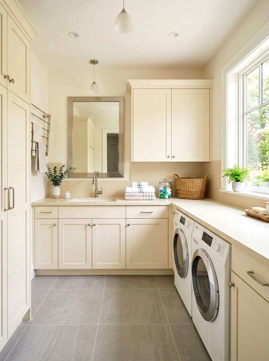 Solid Surface Countertop - 30 laundry room countertop ideas