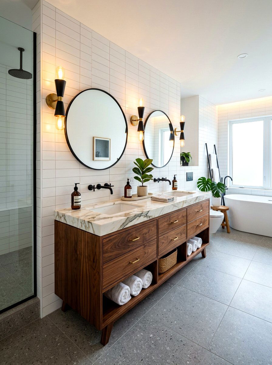 Solid Wood Bathroom Vanity - 30 nontoxic bathroom ideas