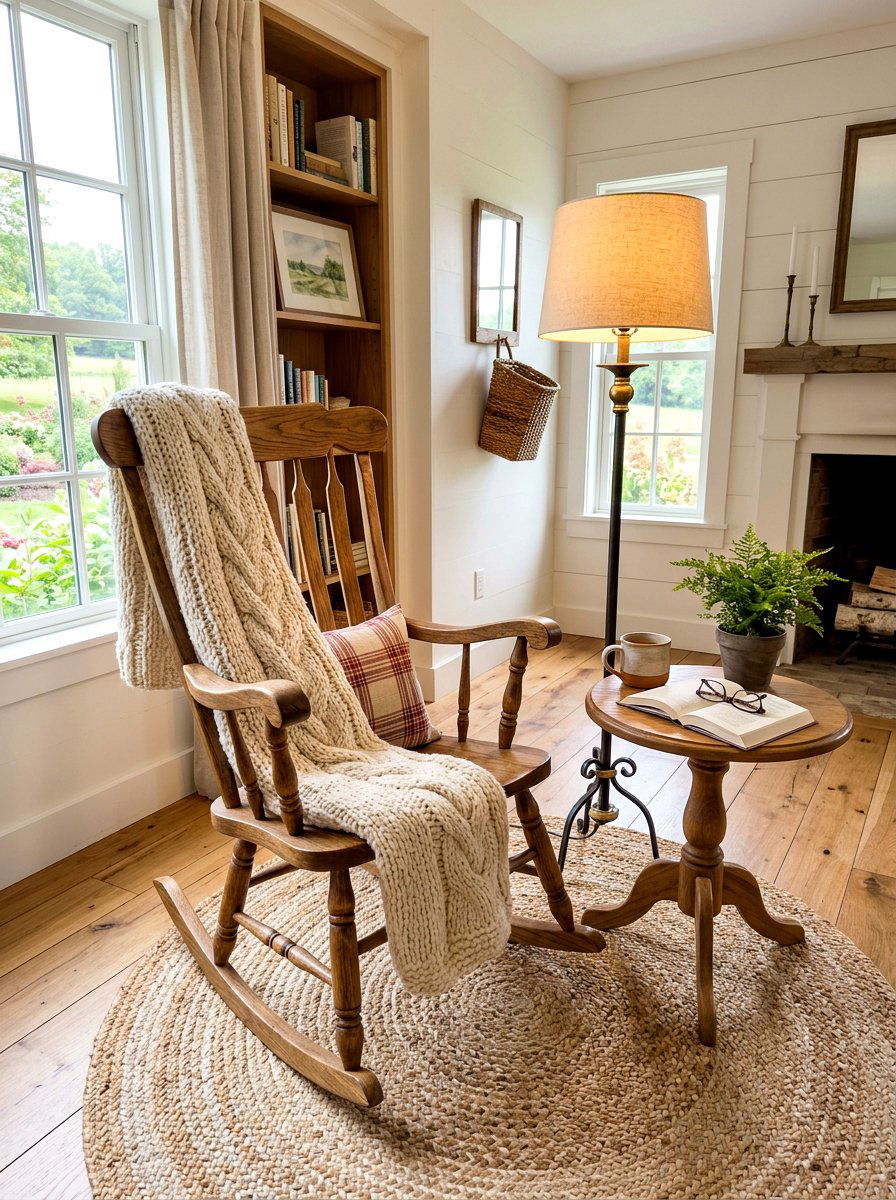 Solid Wood Rocking Chair - 30 gender neutral heirloom nursery ideas