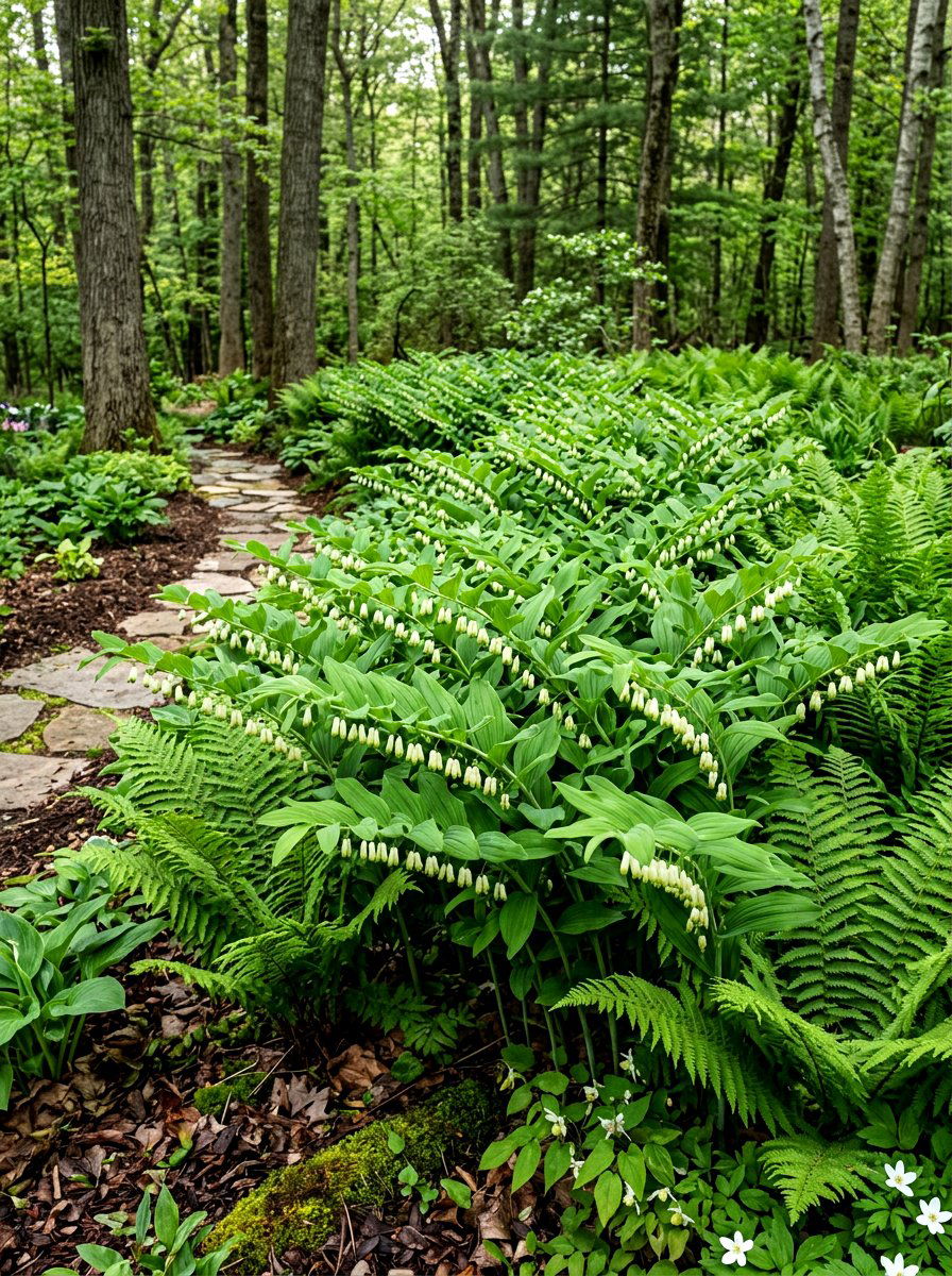 Solomons Seal Garden - 30 woodland shade garden ideas