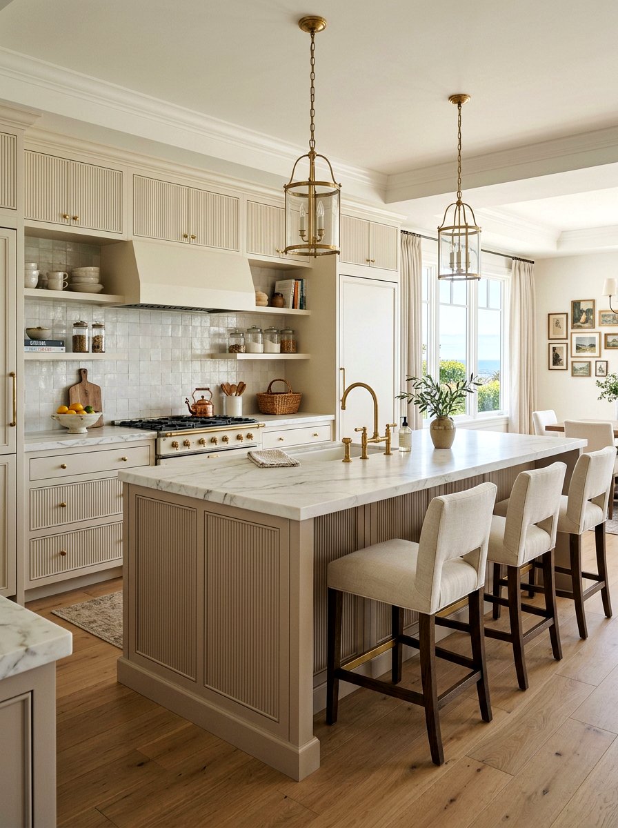 Sophisticated Coastal Grandmother Kitchen - 30 coastal grandmother kitchen ideas