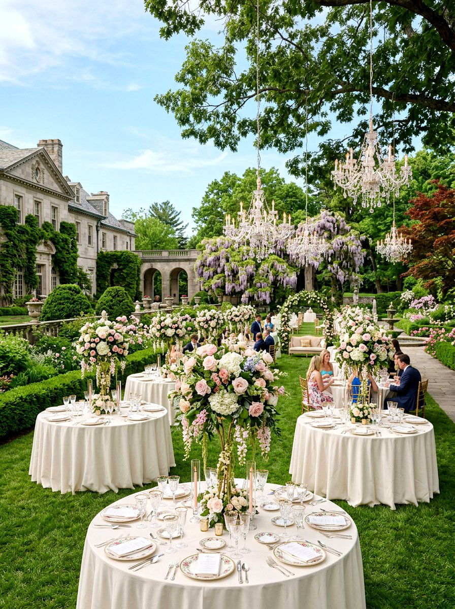 Sophisticated Garden Gala - 30 backyard bridal brunch ideas