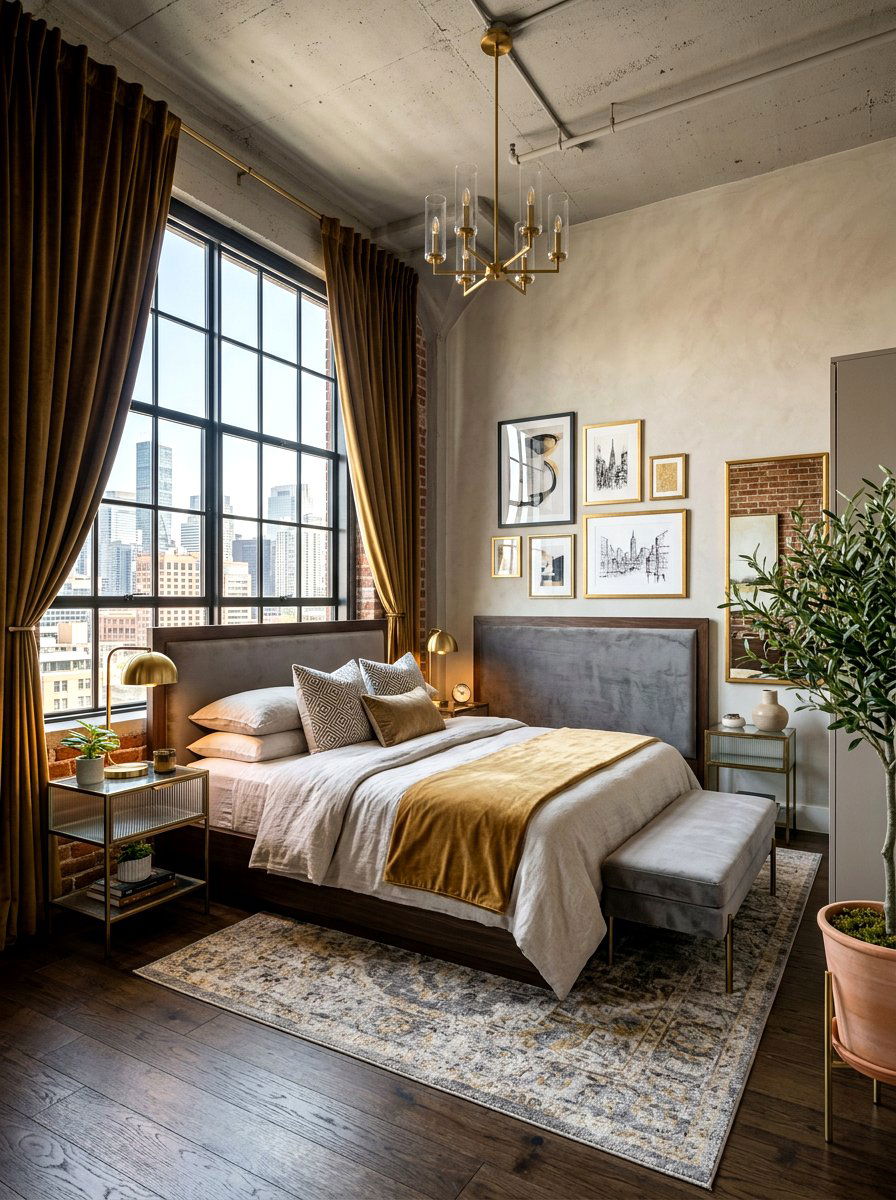 Sophisticated Urban Eclectic Bedroom - 30 eclectic bedroom ideas