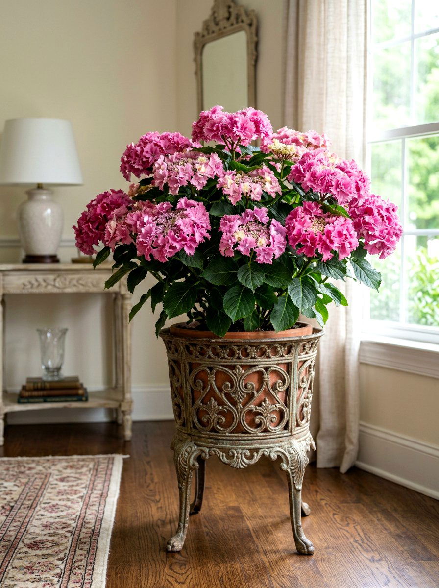 Soul Mate Hydrangea North Facing Porch - 30 hydrangea porch planter ideas
