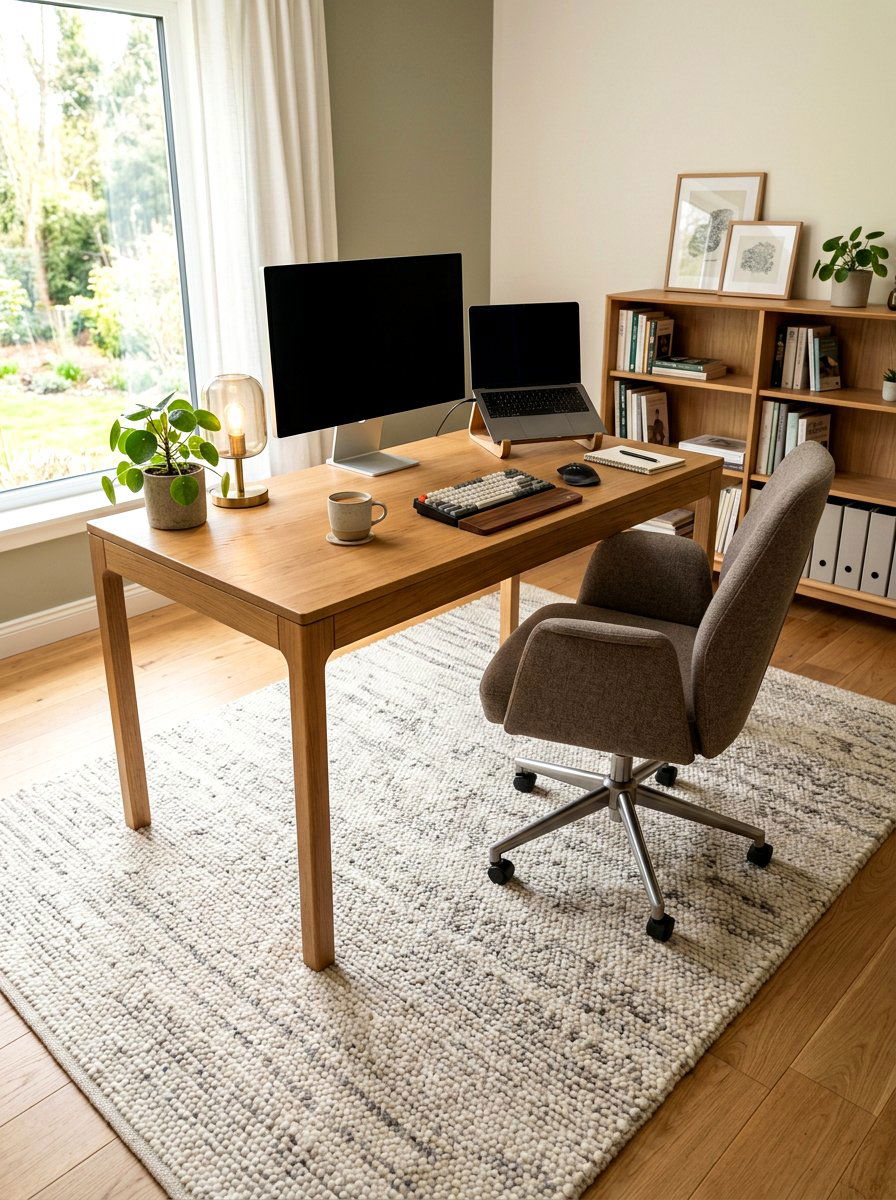 Sound Absorbing Rug - 30 quiet work room ideas