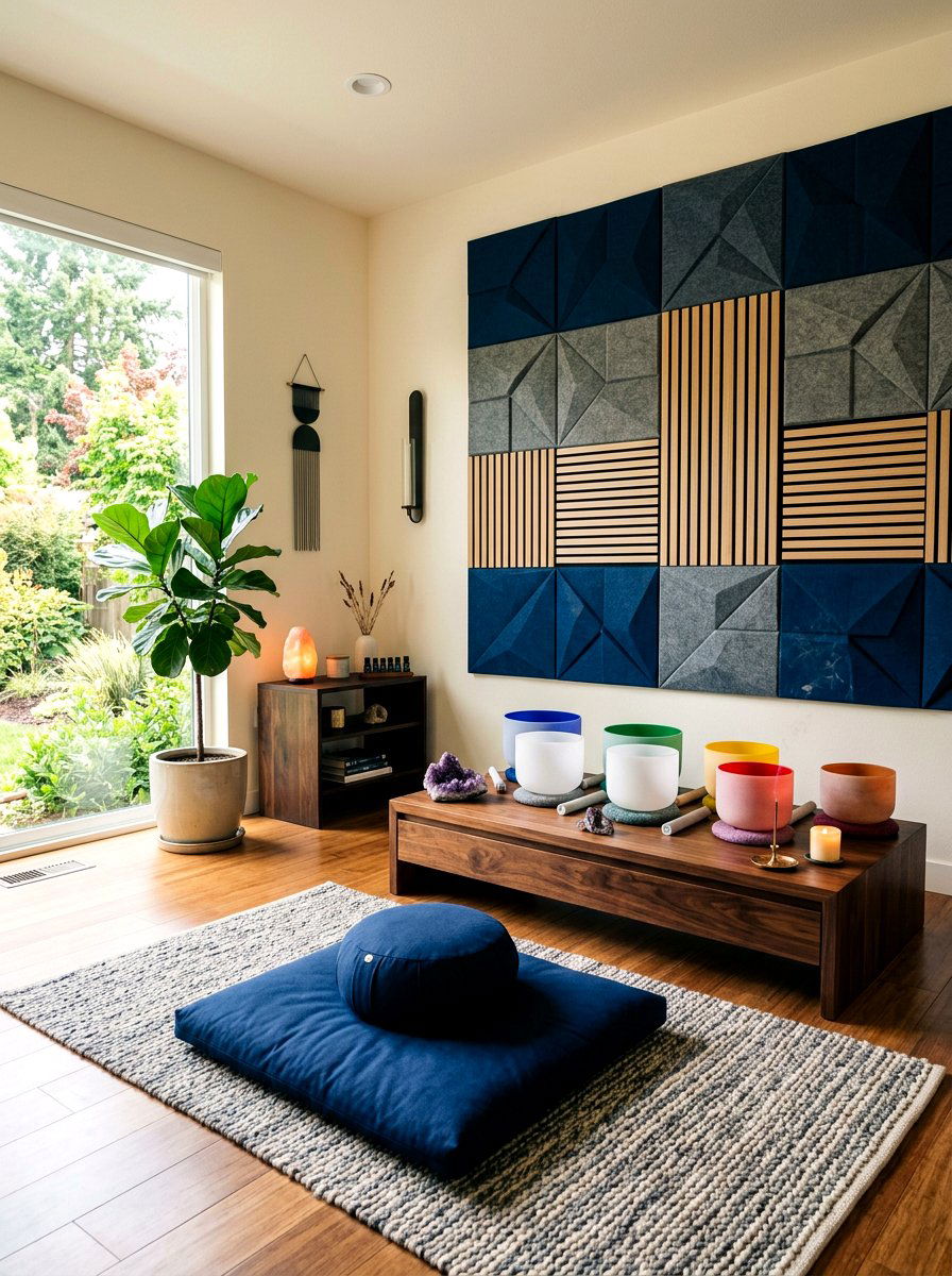 Sound bowl meditation room - 30 sunrise meditation space ideas
