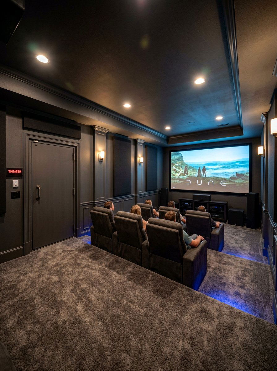 Soundproof Basement Theater - 30 basement theater ideas