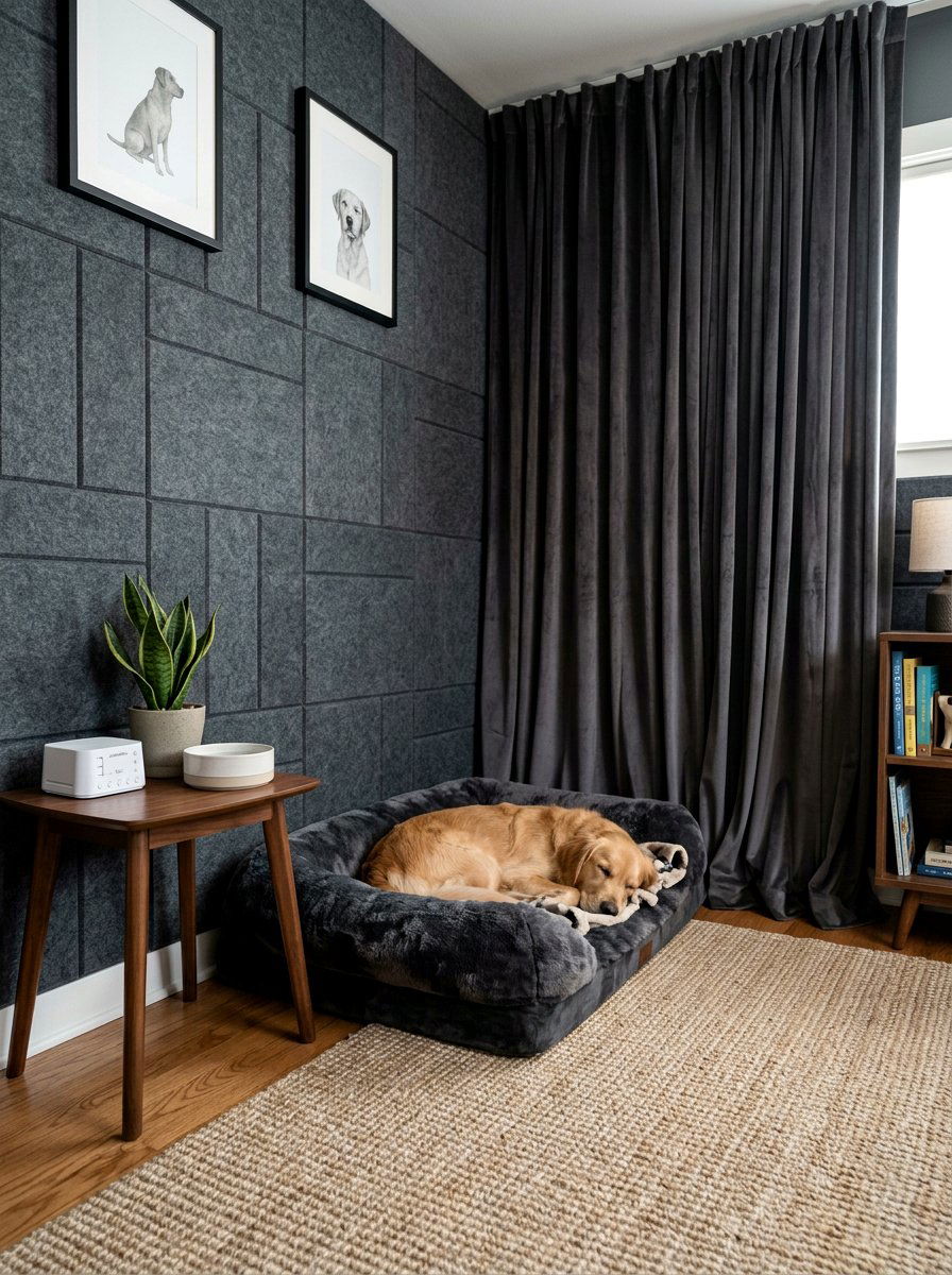 Soundproof Dog Lounge - 30 dog lounge room ideas