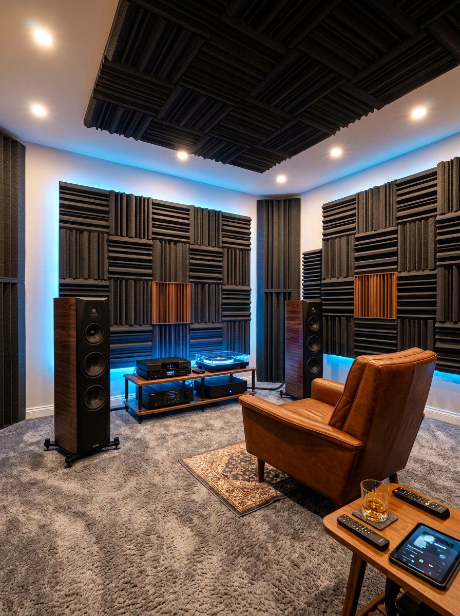 Soundproof Listening Room - 30 digital detox room ideas