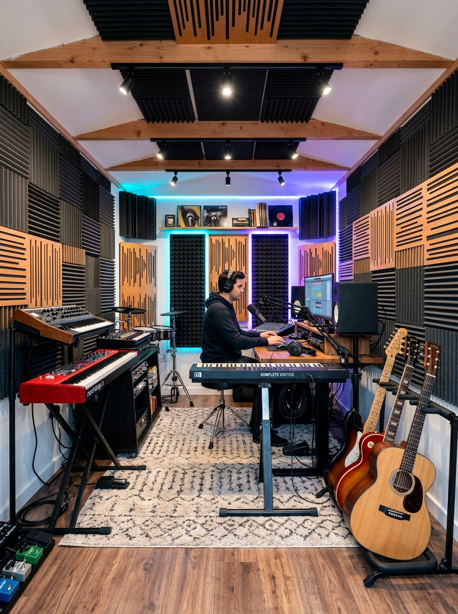 Soundproof Music Studio Shed - 30 garden studio shed ideas
