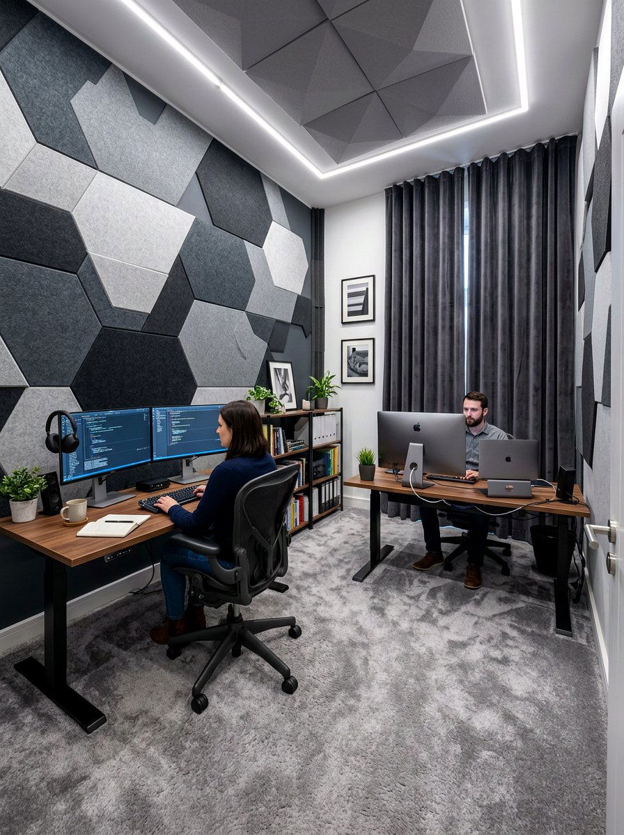 Soundproof Shared Home Office - 30 shared office ideas