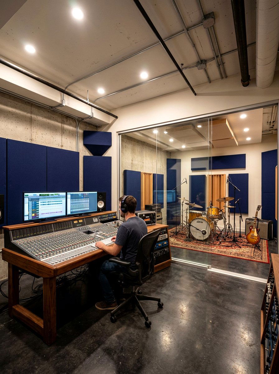 Soundproof basement music room - 30 recording room ideas